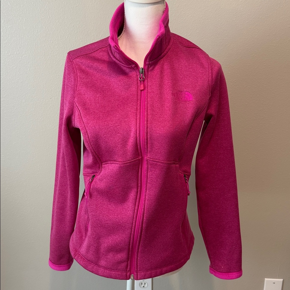 The North Face Vibrant Pink soft shell jacket fleece lined